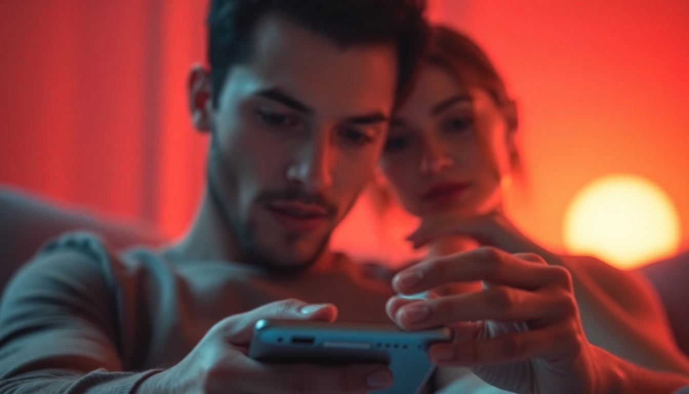 A modern AI chat interface glowing in a cozy, intimate setting.