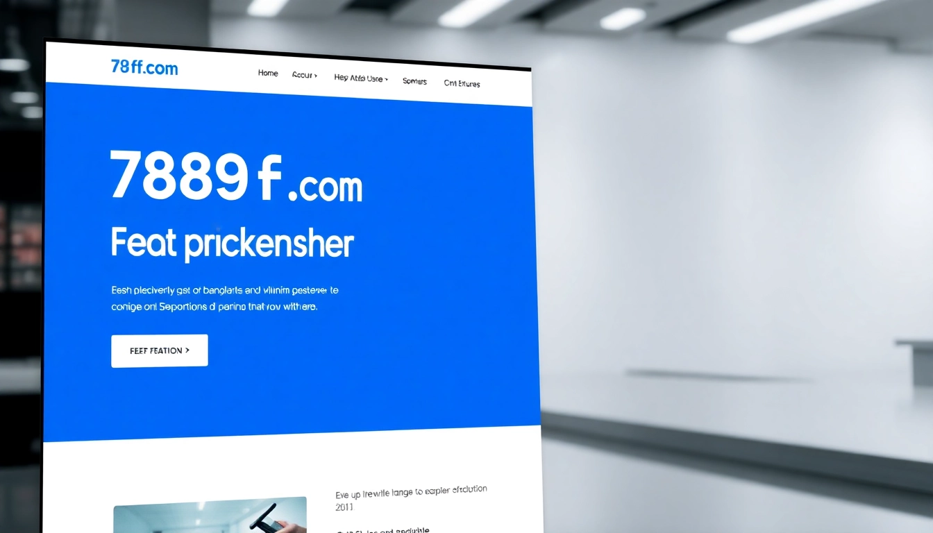 789f website homepage in action, showing engaging interface with vibrant graphics and user-friendly design, emphasizing the 789f brand for easy navigation and trust.