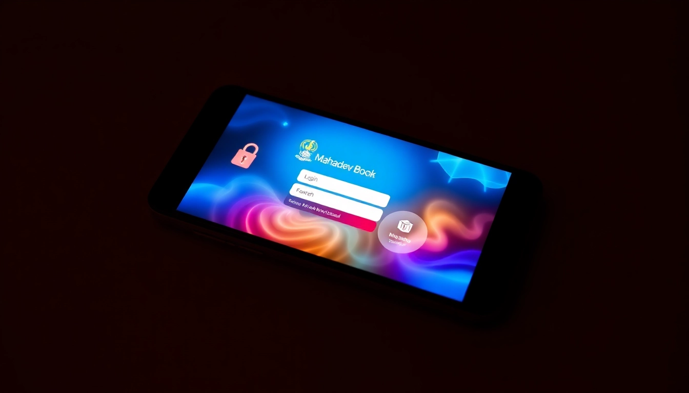 Step-by-step Mahadev book login process on a smartphone screen, emphasizing security and ease of access for users.