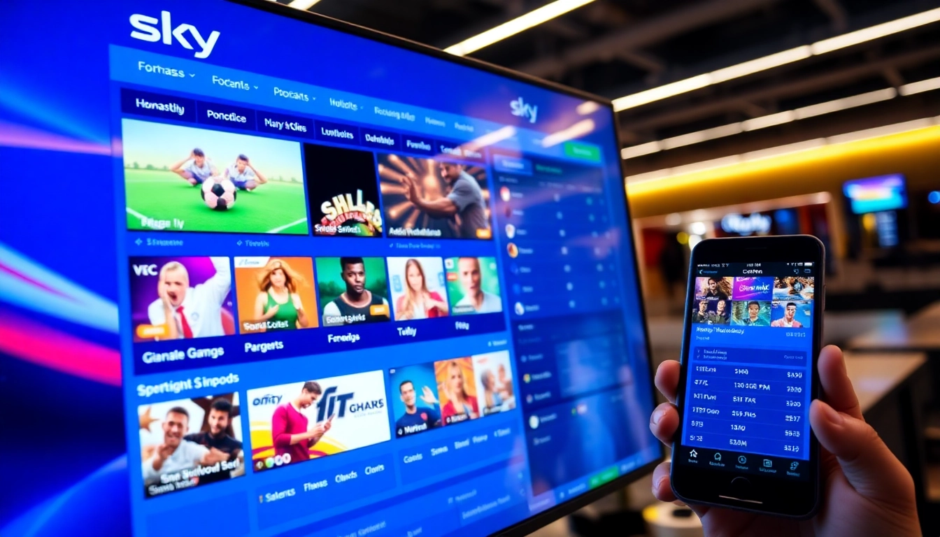 Create a clear image of Sky Exchange ID interface with active sports betting and casino games on a mobile device for easy identification.