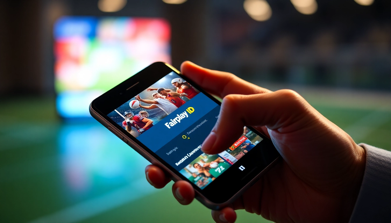 Fairplay Id showcased on a user-friendly betting app, emphasizing security and ease of access for sports betting.