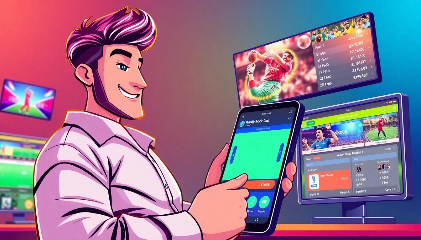 Reddy Book online betting platform with live sports scores and betting options, showcasing user engagement.