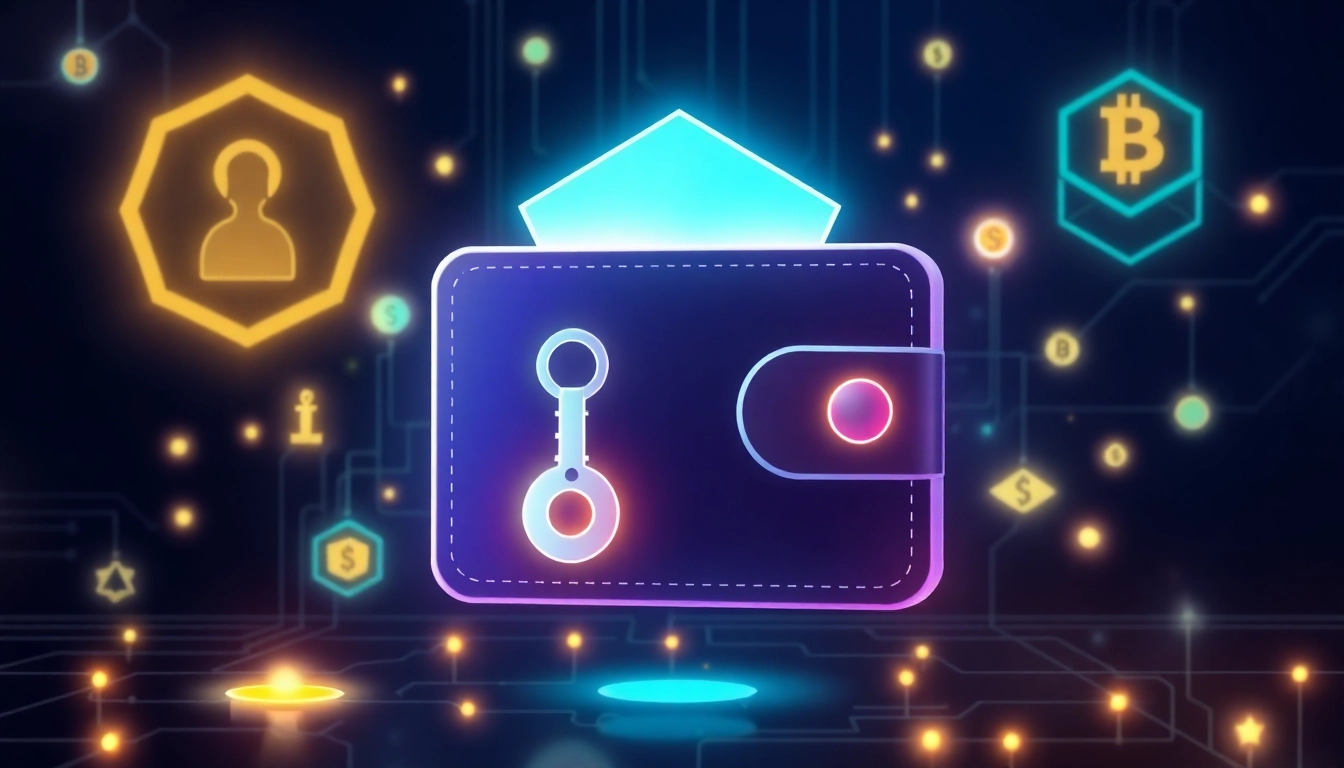 Advanced crypto wallet security features showcasing user-friendly interface for managing