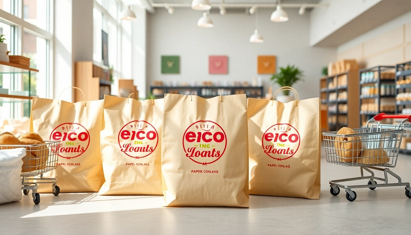 High-quality torba papierowa being used to carry eco-friendly products in a modern retail setting