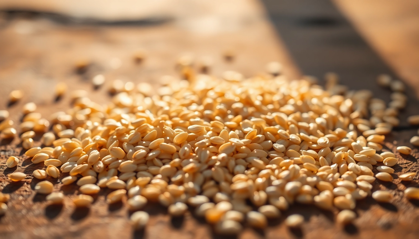 High-quality sesame seeds in a jar showcasing purity and freshness, ideal for cooking and
